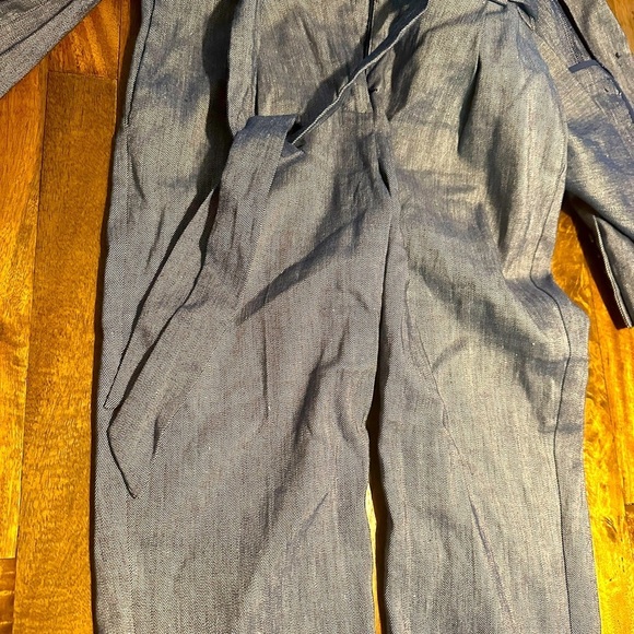 Express chambray pant suit jacket size 2 pants are size 0 excellent condition ! - Picture 4 of 8